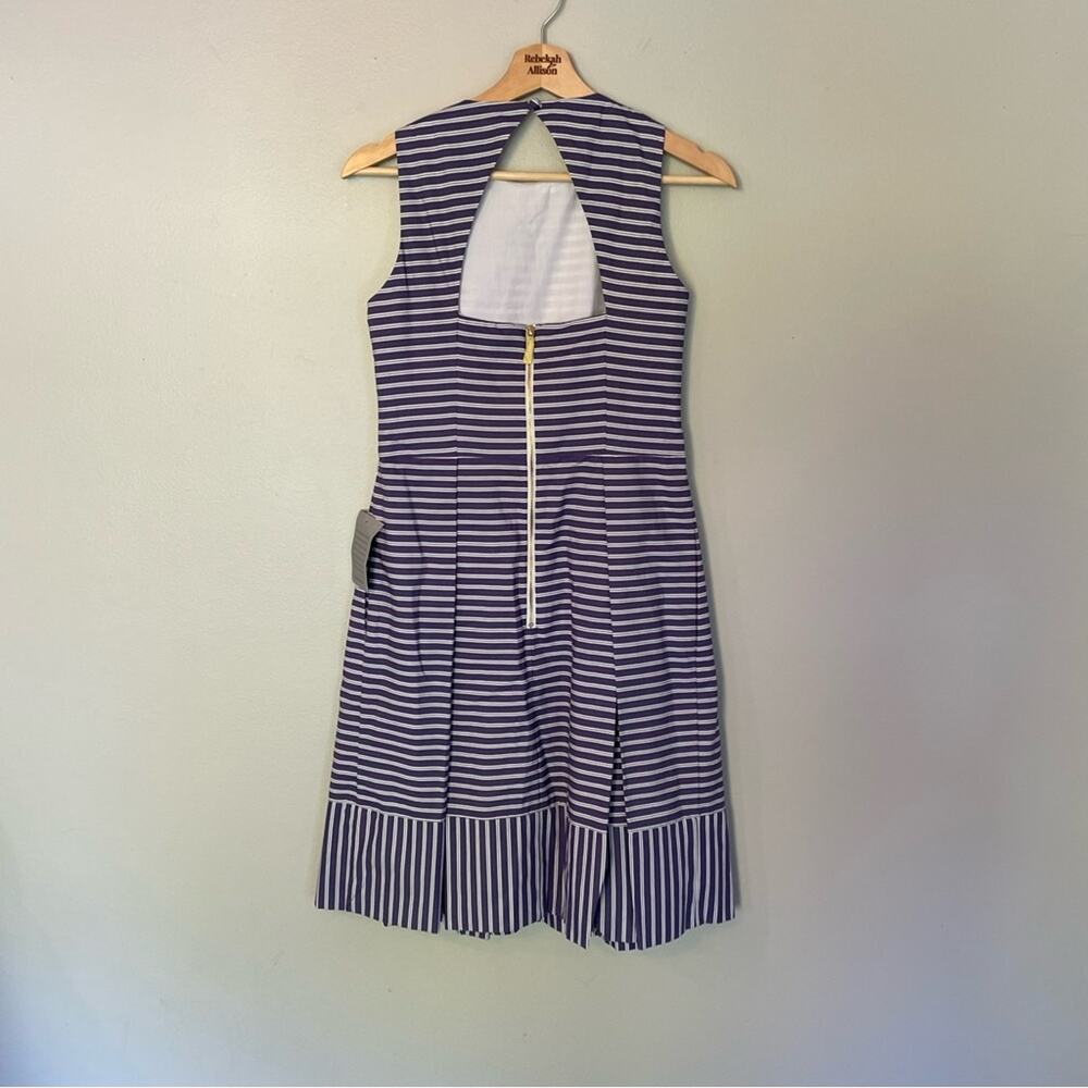 NWT Eliza J Striped Cotton Sundress in Blue & White Women’s Size 6 - Picture 10 of 15